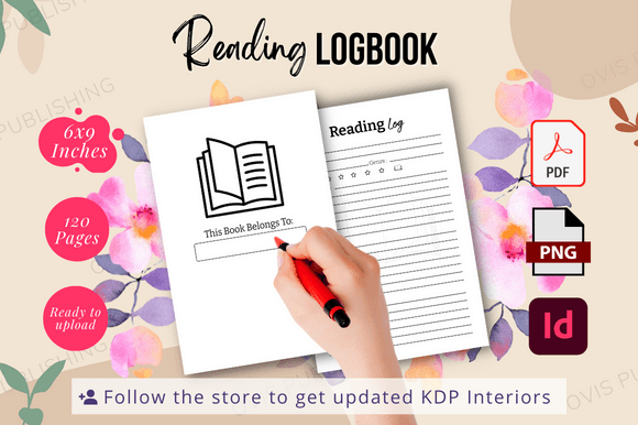 Download Reading Log Book | Ready to Upload KDP - Premium Resources