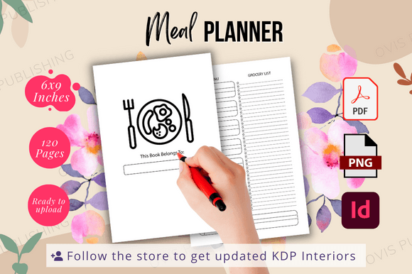 Download Meal Planner - Ready to Upload KDP File - Premium Resources