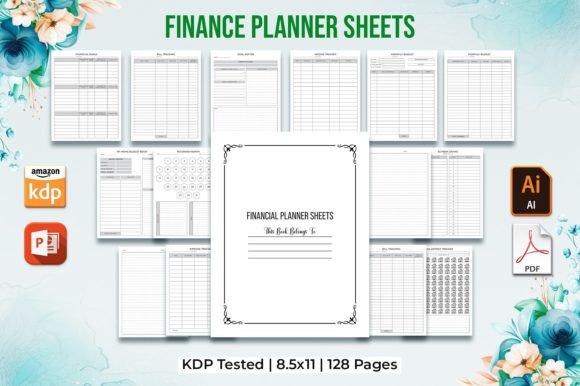 Download Editable Finance Planner Kdp Interior - Premium Resources